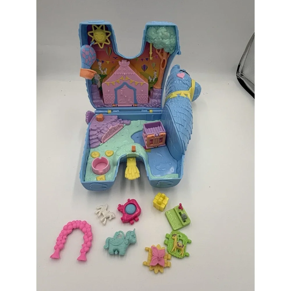 Polly Pocket Llama Party Piñata Playset HHX74 2 Dolls Accessories Mattel